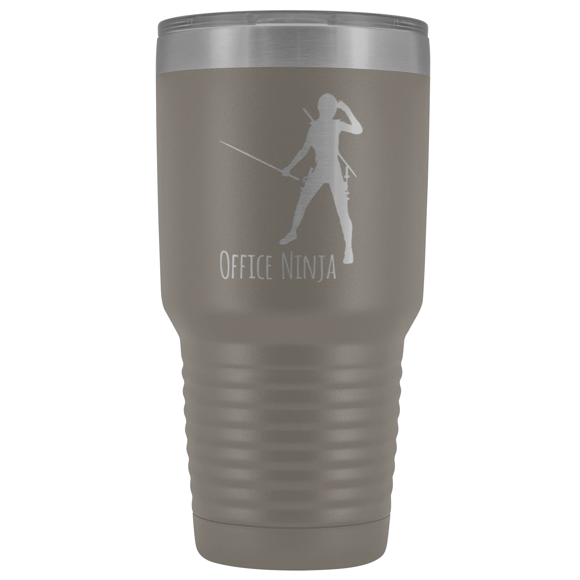 Office Ninja Administrative Assistant Office Manager Secretary Tumbler Funny Metal Mug Insulated Hot Cold Travel Cup 30oz BPA Free