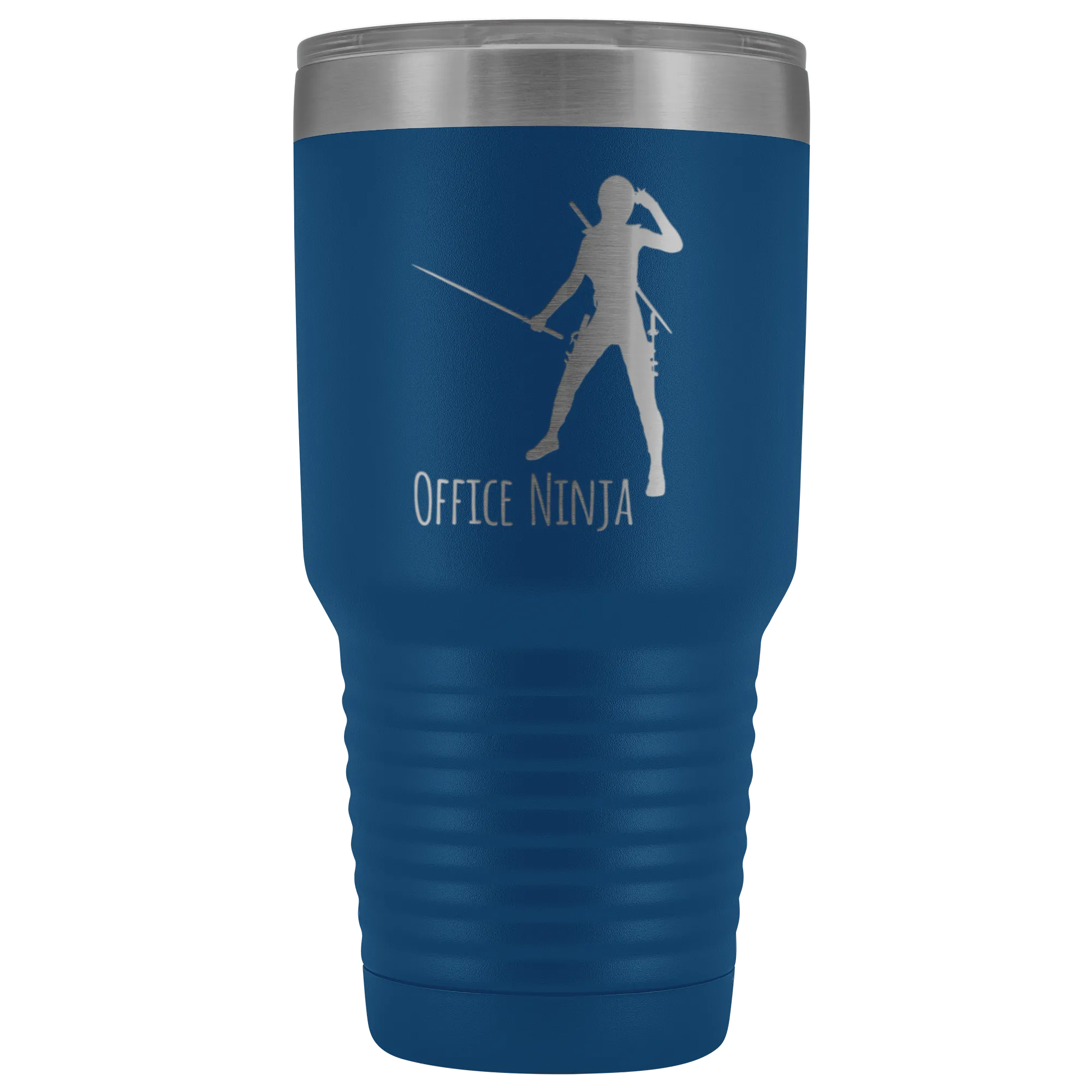 Office Ninja Administrative Assistant Office Manager Secretary Tumbler Funny Metal Mug Insulated Hot Cold Travel Cup 30oz BPA Free