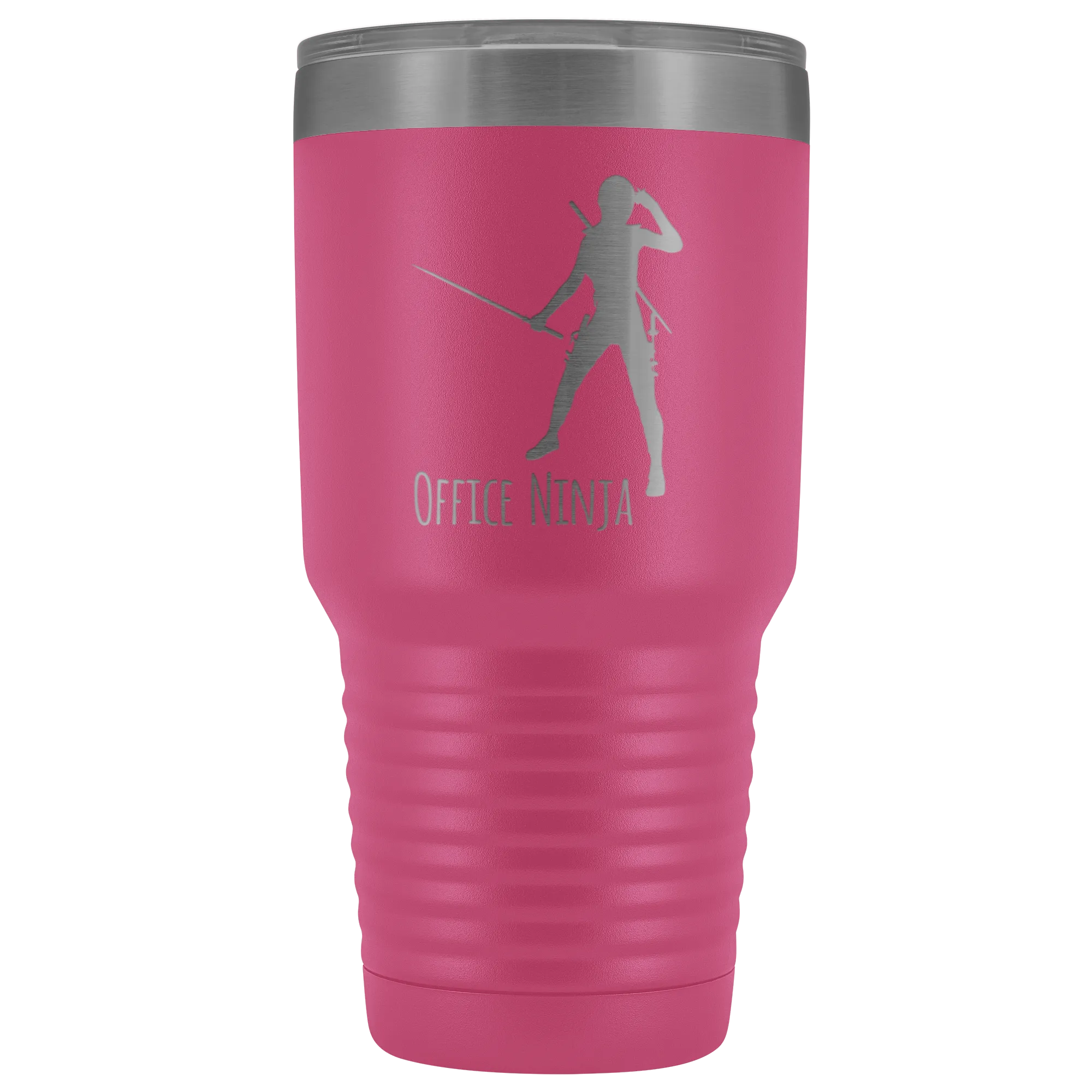 Office Ninja Administrative Assistant Office Manager Secretary Tumbler Funny Metal Mug Insulated Hot Cold Travel Cup 30oz BPA Free