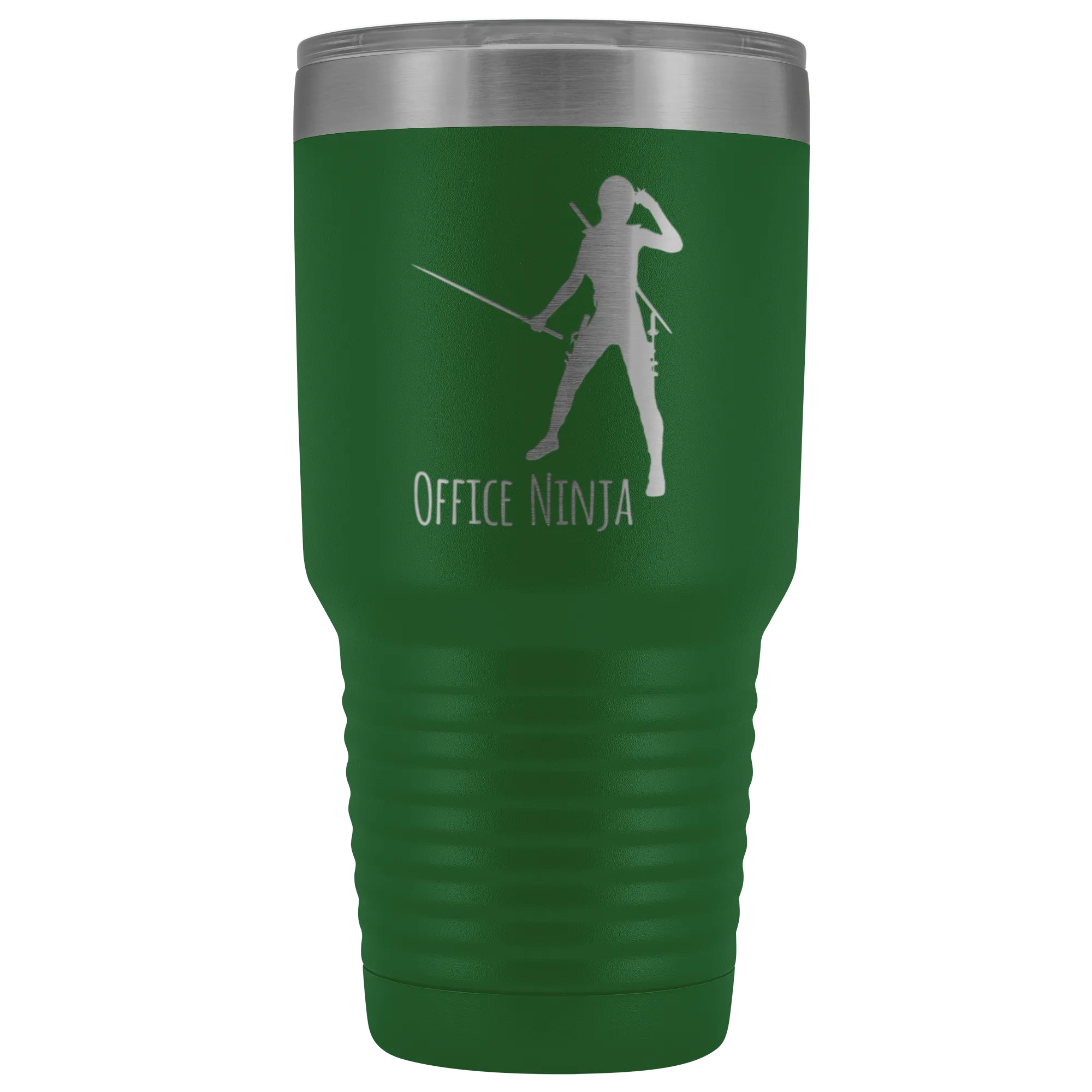 Office Ninja Administrative Assistant Office Manager Secretary Tumbler Funny Metal Mug Insulated Hot Cold Travel Cup 30oz BPA Free