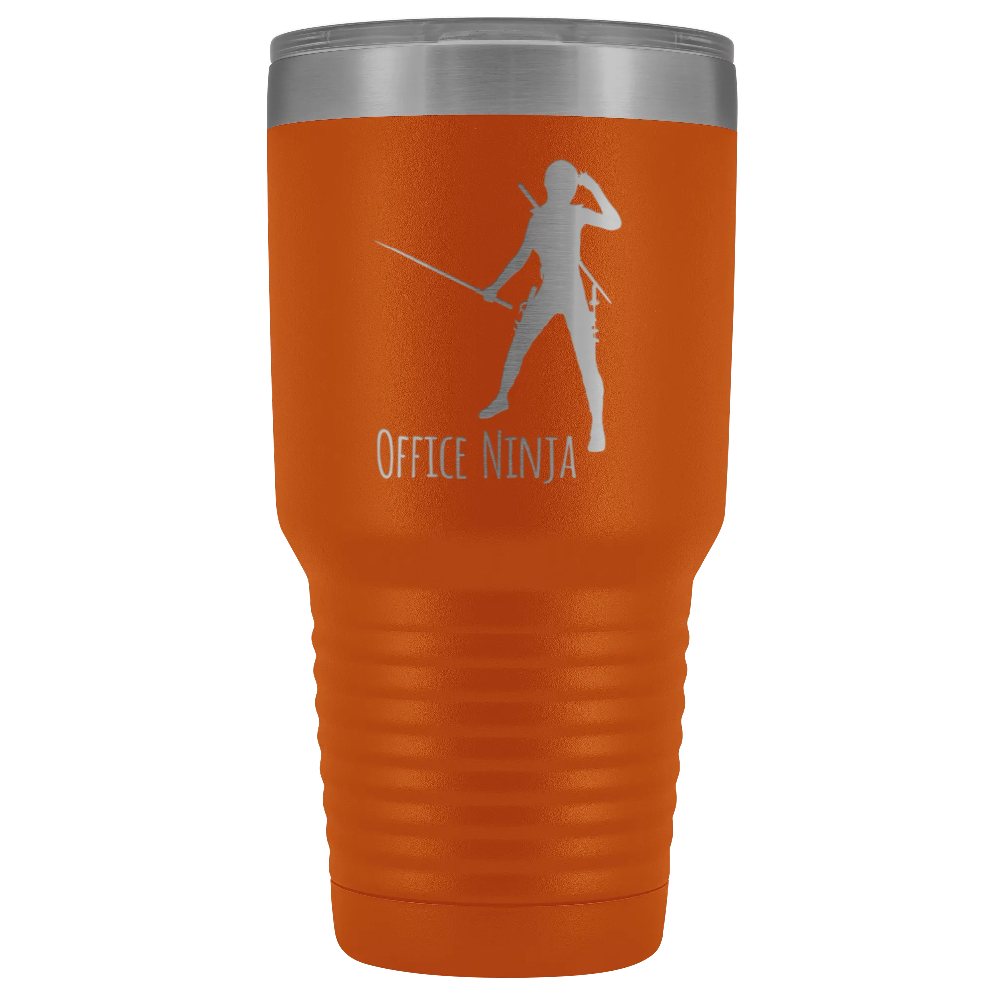 Office Ninja Administrative Assistant Office Manager Secretary Tumbler Funny Metal Mug Insulated Hot Cold Travel Cup 30oz BPA Free