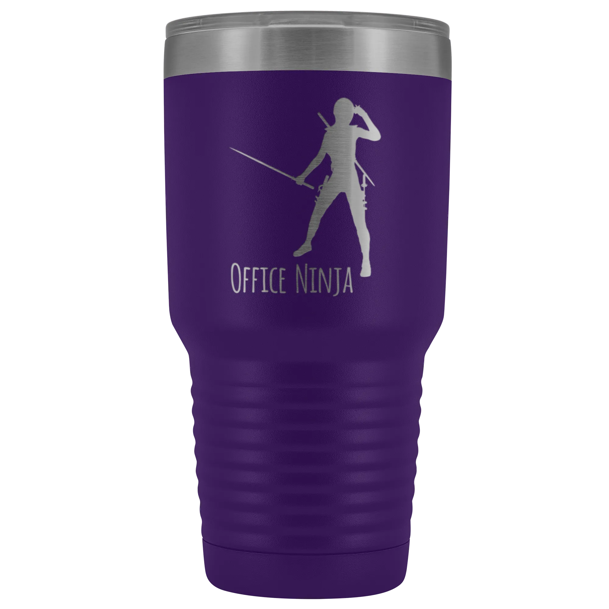 Office Ninja Administrative Assistant Office Manager Secretary Tumbler Funny Metal Mug Insulated Hot Cold Travel Cup 30oz BPA Free