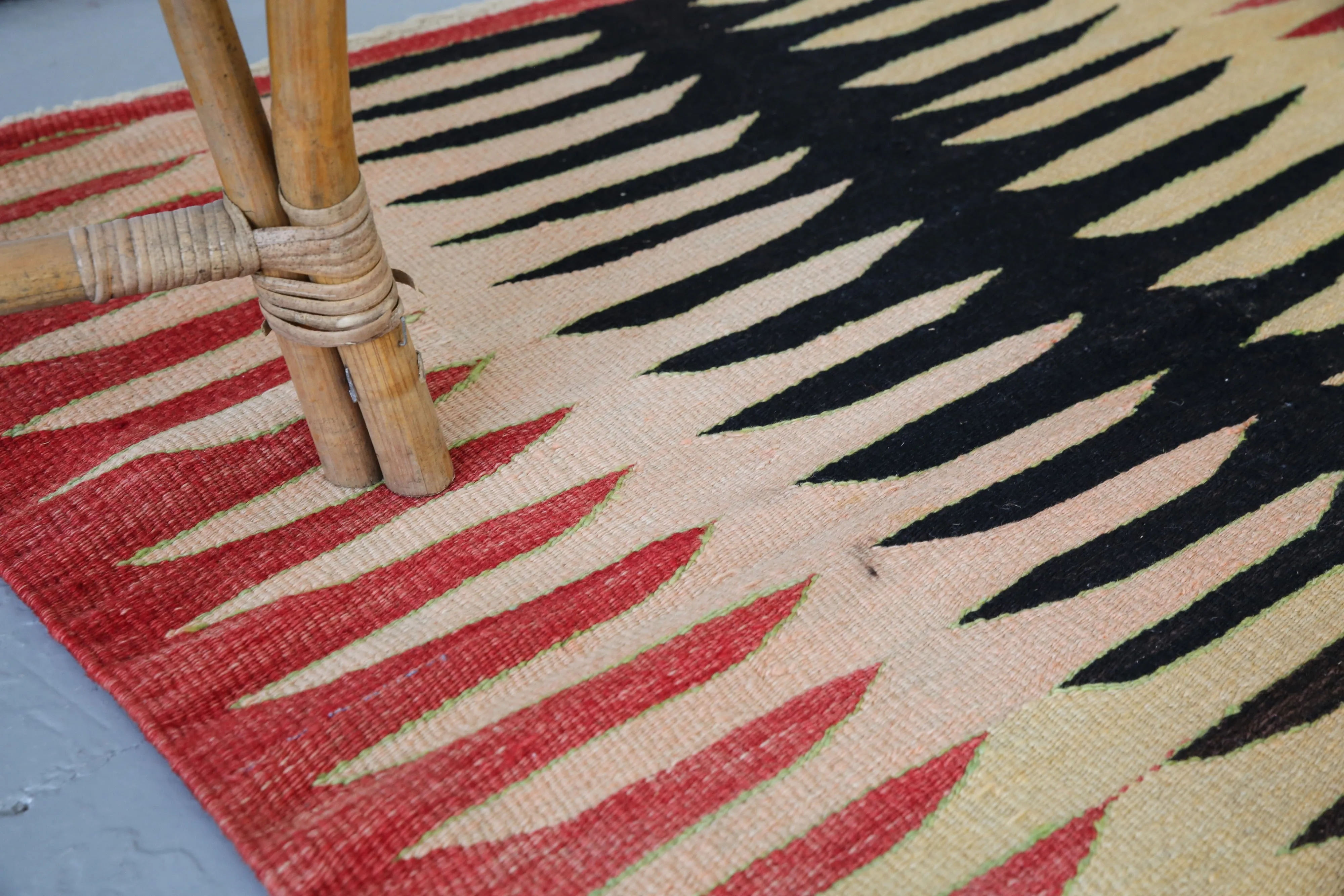 Old Mini Milas Kilim 3ftx3ft