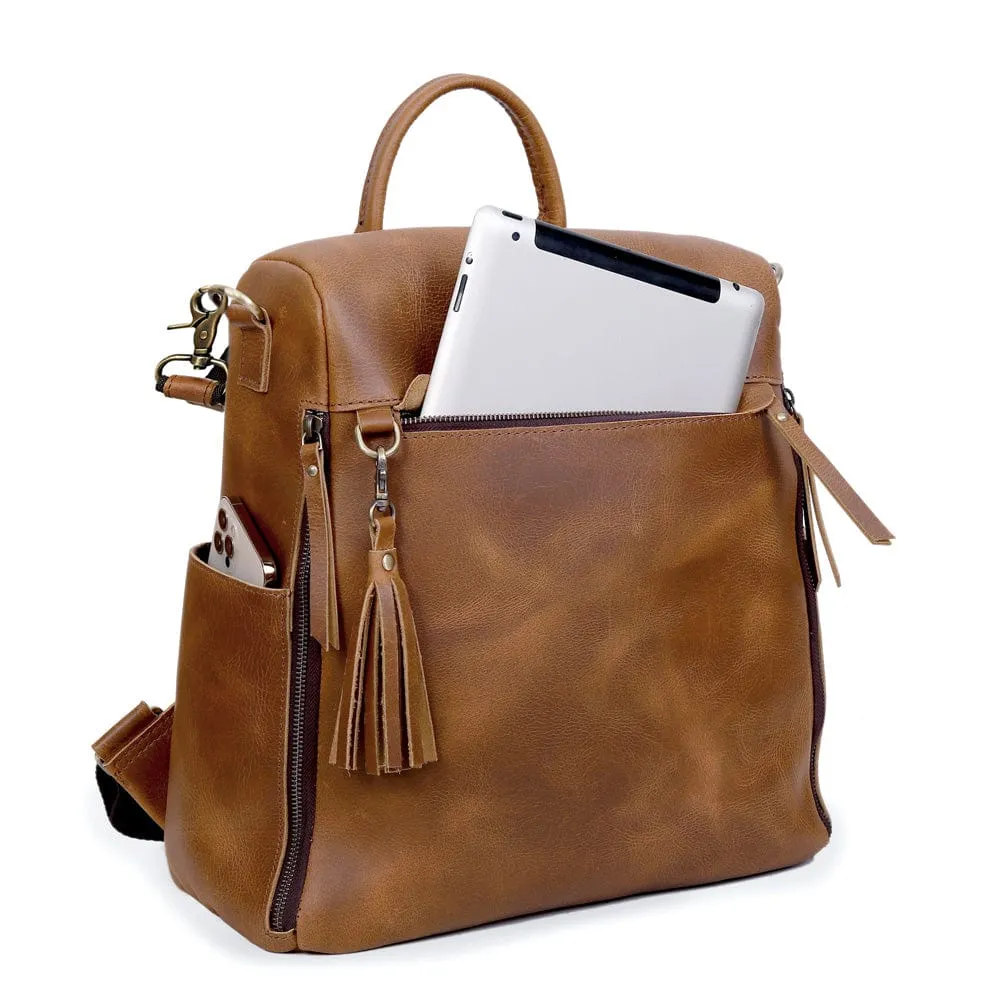 Olivia Handcrafted Leather Backpack