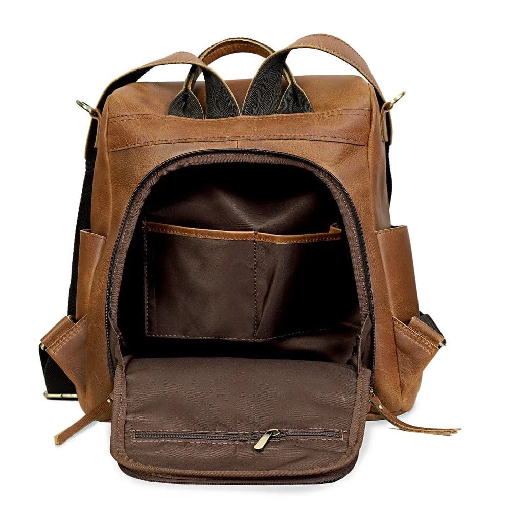 Olivia Handcrafted Leather Backpack