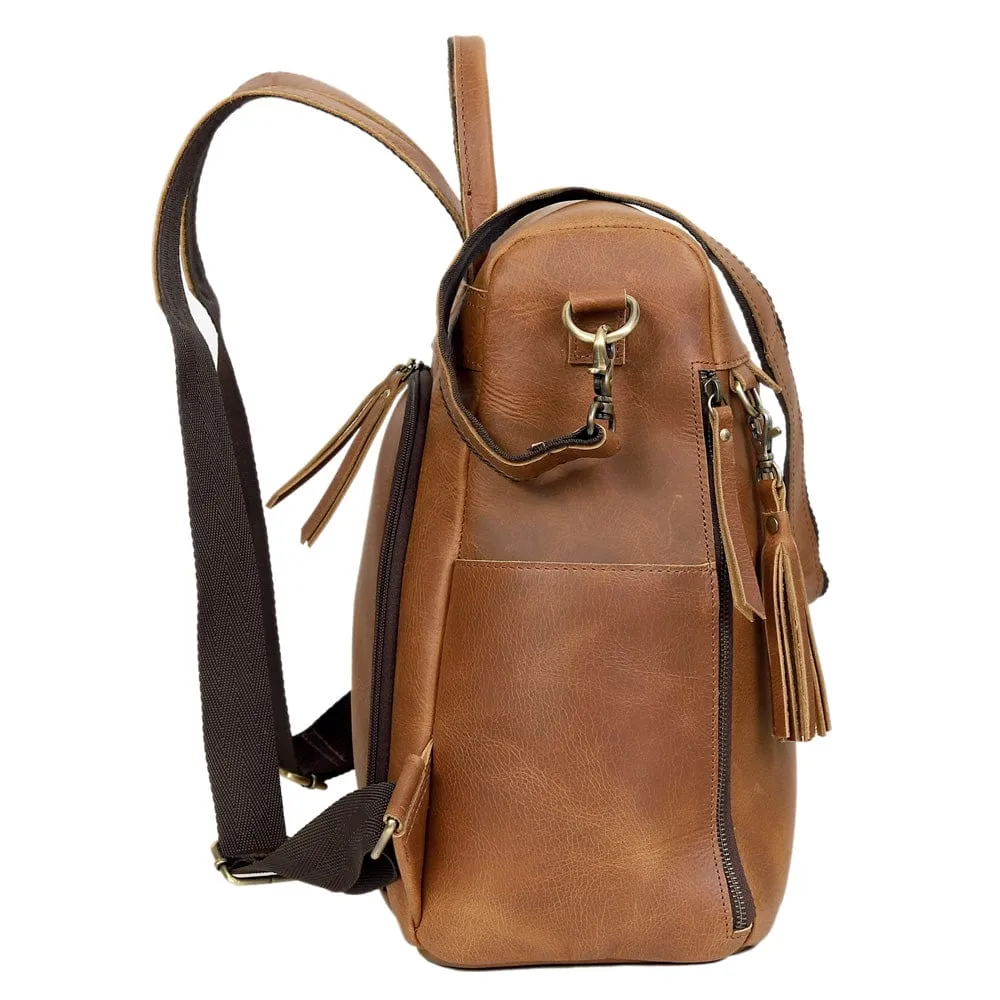 Olivia Handcrafted Leather Backpack