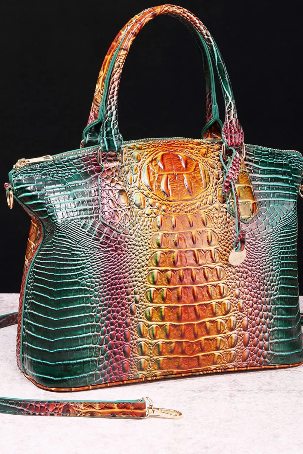 Ombre Vegan Leather Handbag - 9 Colors