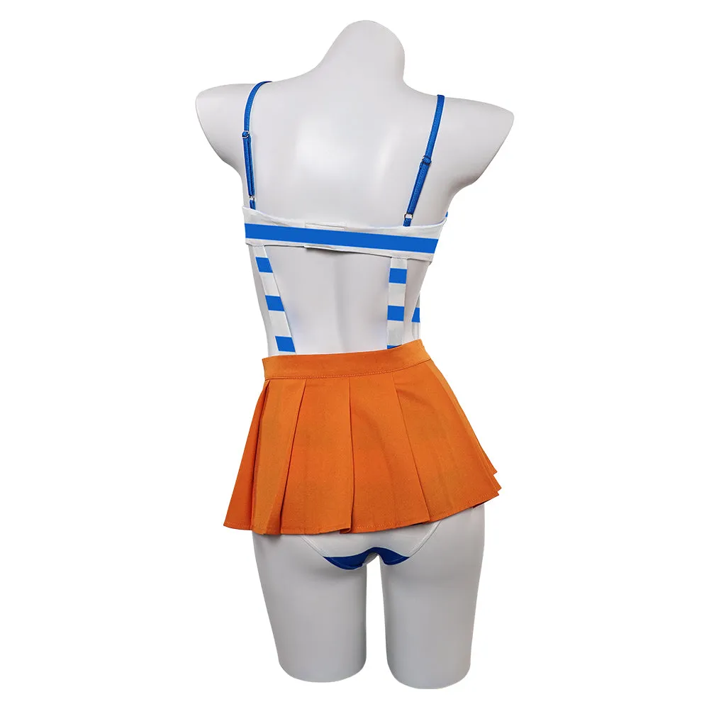 One Piece Nami Sexy One Piece Bikinis Swimsuit Swimwear Cosplay Costume Outfits Halloween Carnival Suit