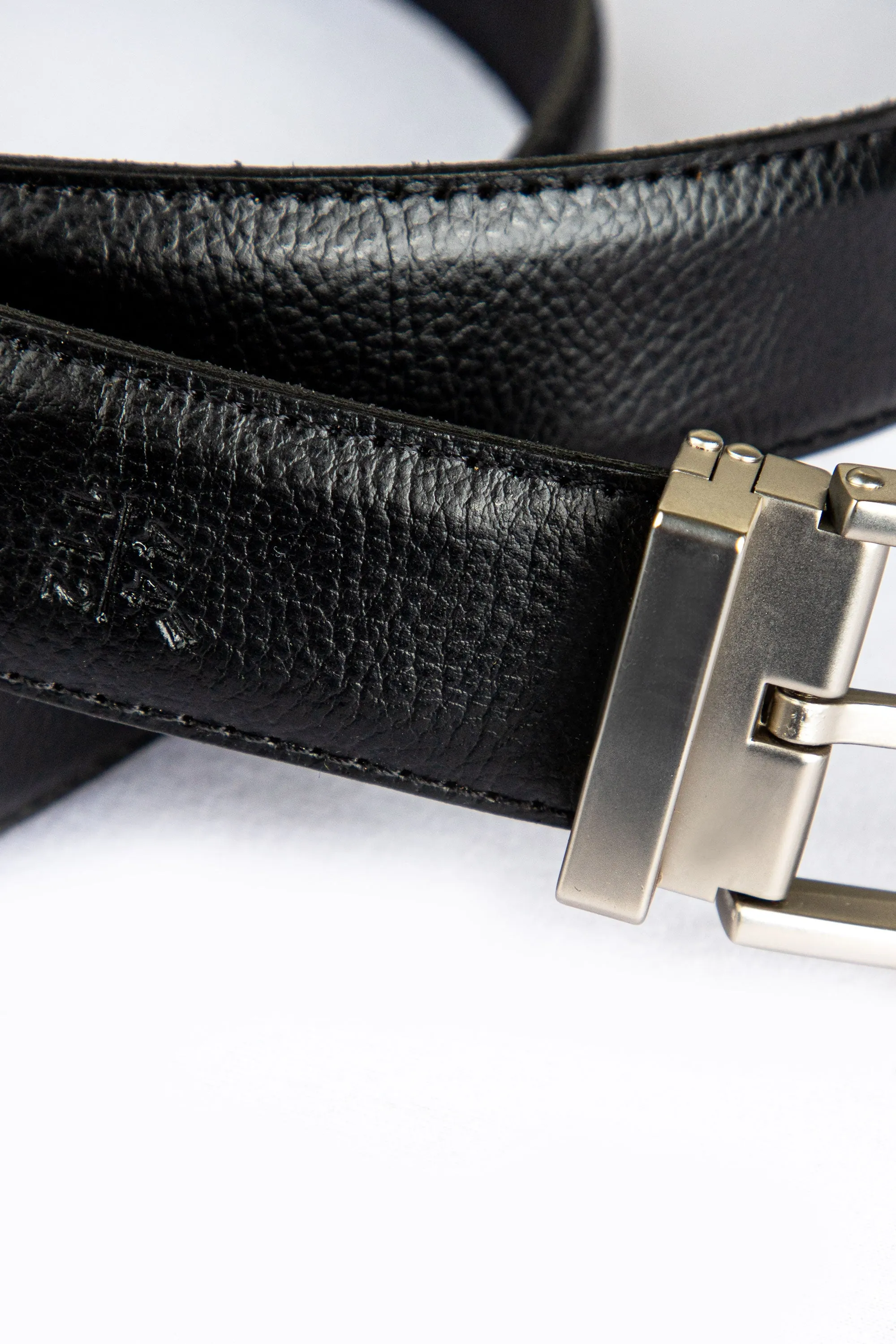 Onyx Leather Belt