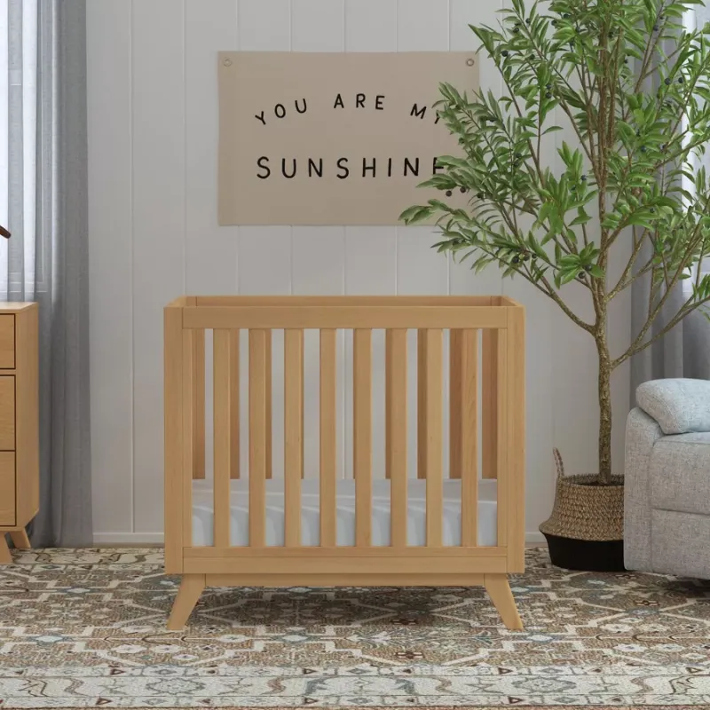 Otto 3-in-1 Convertible Mini Crib - Honey