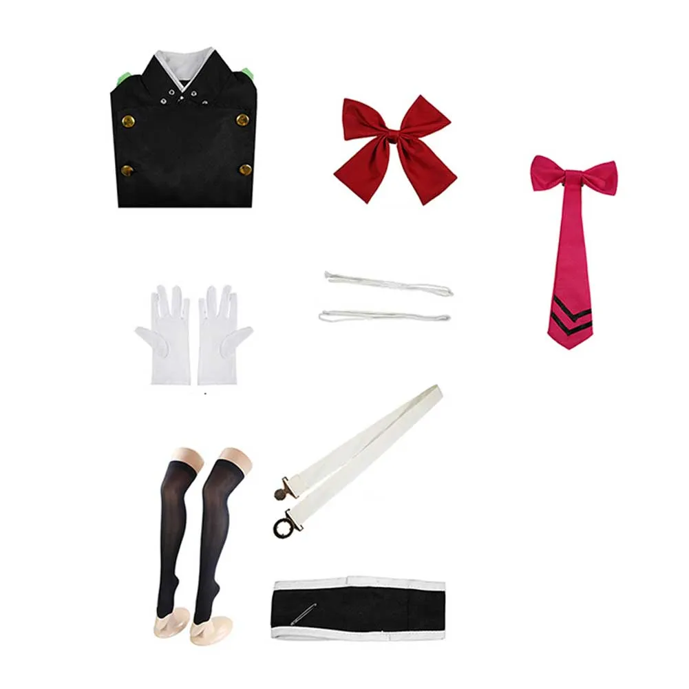 Owari No Seraph Hiiragi Shinoa The Moon Demon Company Black Team Uniform Cosplay Costume Outfits