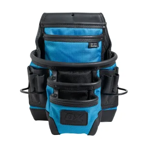 OX Ultimate 10-Pocket Leather & Nylon Dual Hammer Holder Pouch - Kevlar®