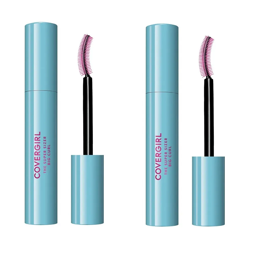 Pack of 2 CoverGirl The Super Sizer Big Curl Mascara , Black 805