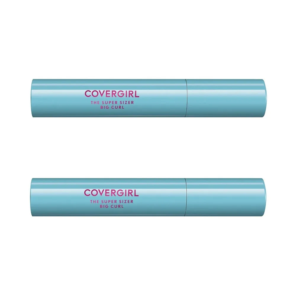 Pack of 2 CoverGirl The Super Sizer Big Curl Mascara , Black 805