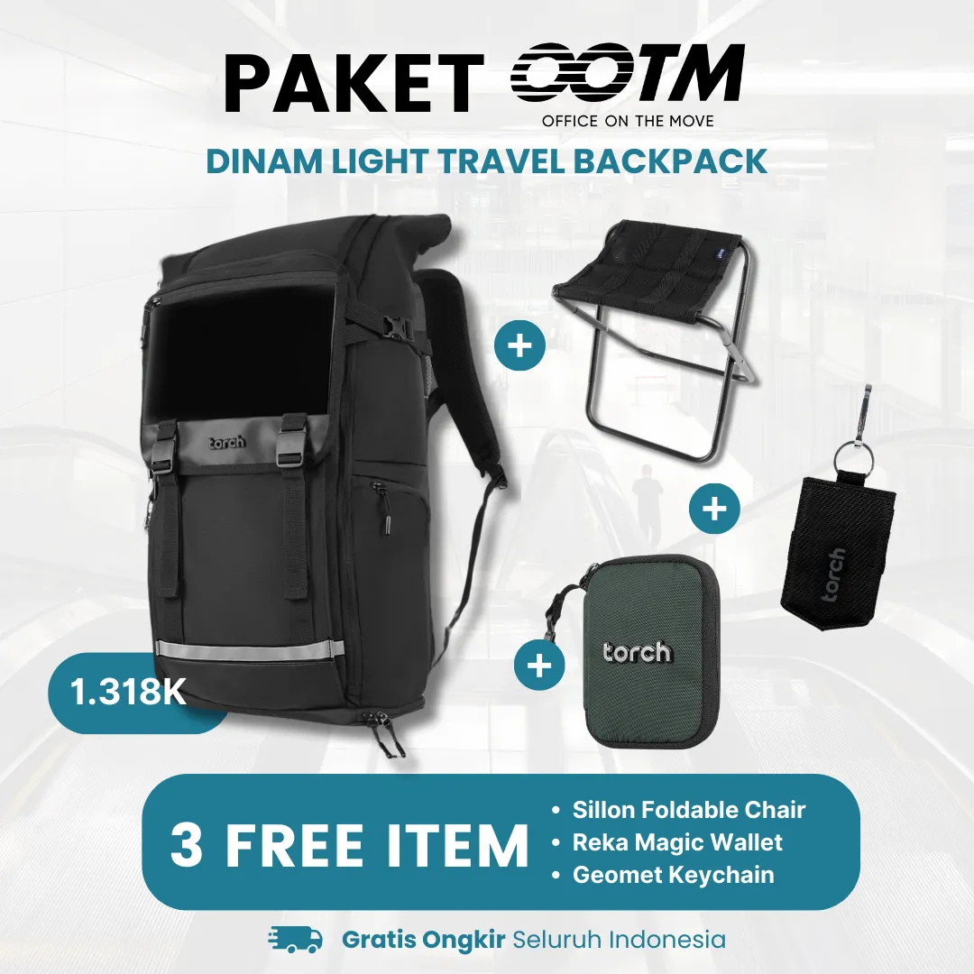 Paket Office On The Move - Dinam Light Travel Backpack