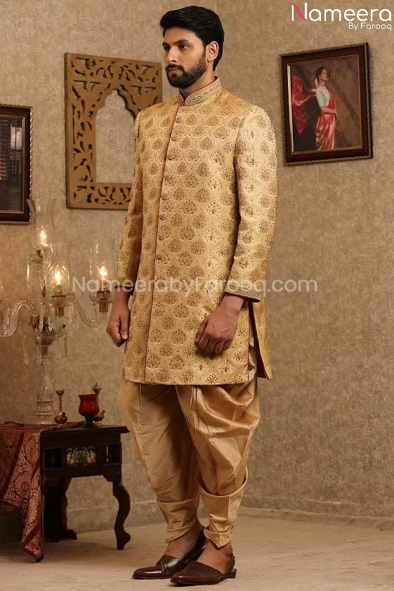 Pakistani Designer Sherwani for Groom Online #GR108