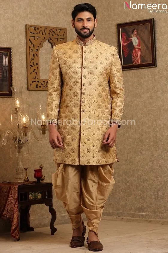 Pakistani Designer Sherwani for Groom Online #GR108