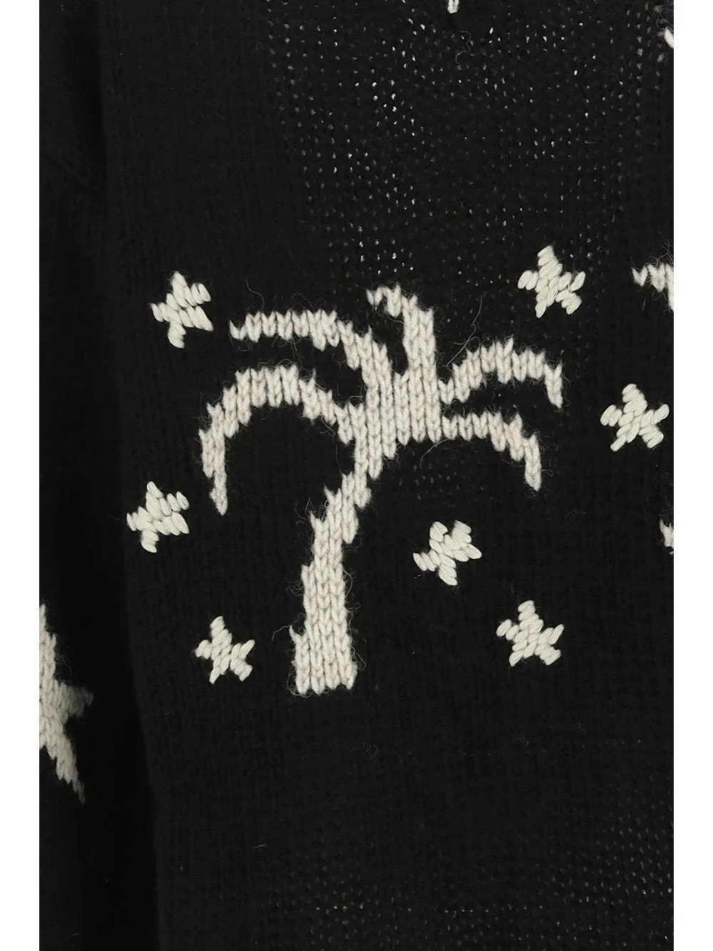 Palm Angels Palm Angels Graphic-Intarsia Crewneck Jumper