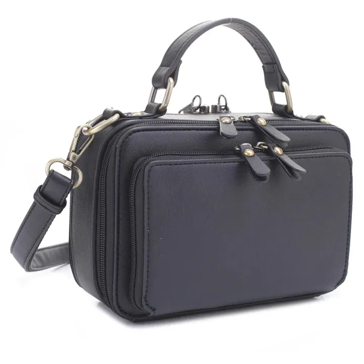 PANDORA COMPACT CONCEALED CARRY CROSSBODY SATCHEL PURSE