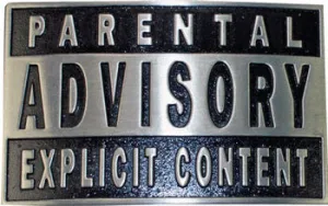 Parental Advisory Belt Buckle
