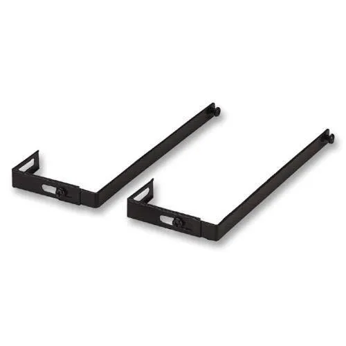 Partition Hangers,Adj. 1-1/4"-3-1/2",7" Long,2/PK,Black, Sold as 2 Each per Pair