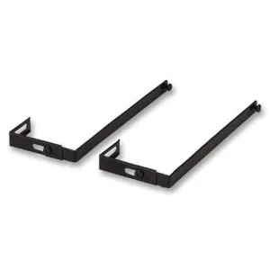 Partition Hangers,Adj. 1-1/4"-3-1/2",7" Long,2/PK,Black, Sold as 2 Each per Pair