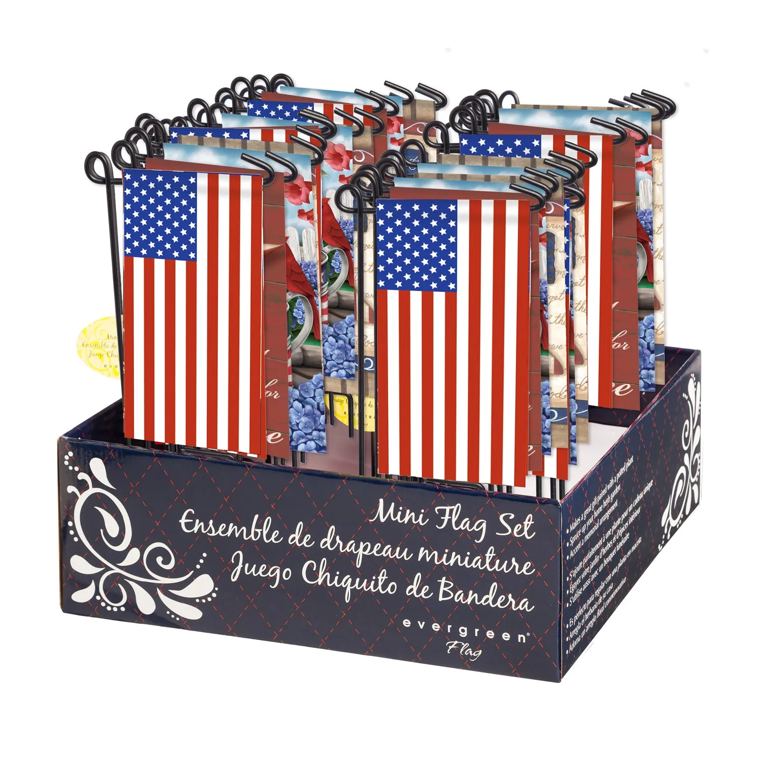Patriotic Mini-Flag Boxed Set (set of 24 in 4 designs),p409