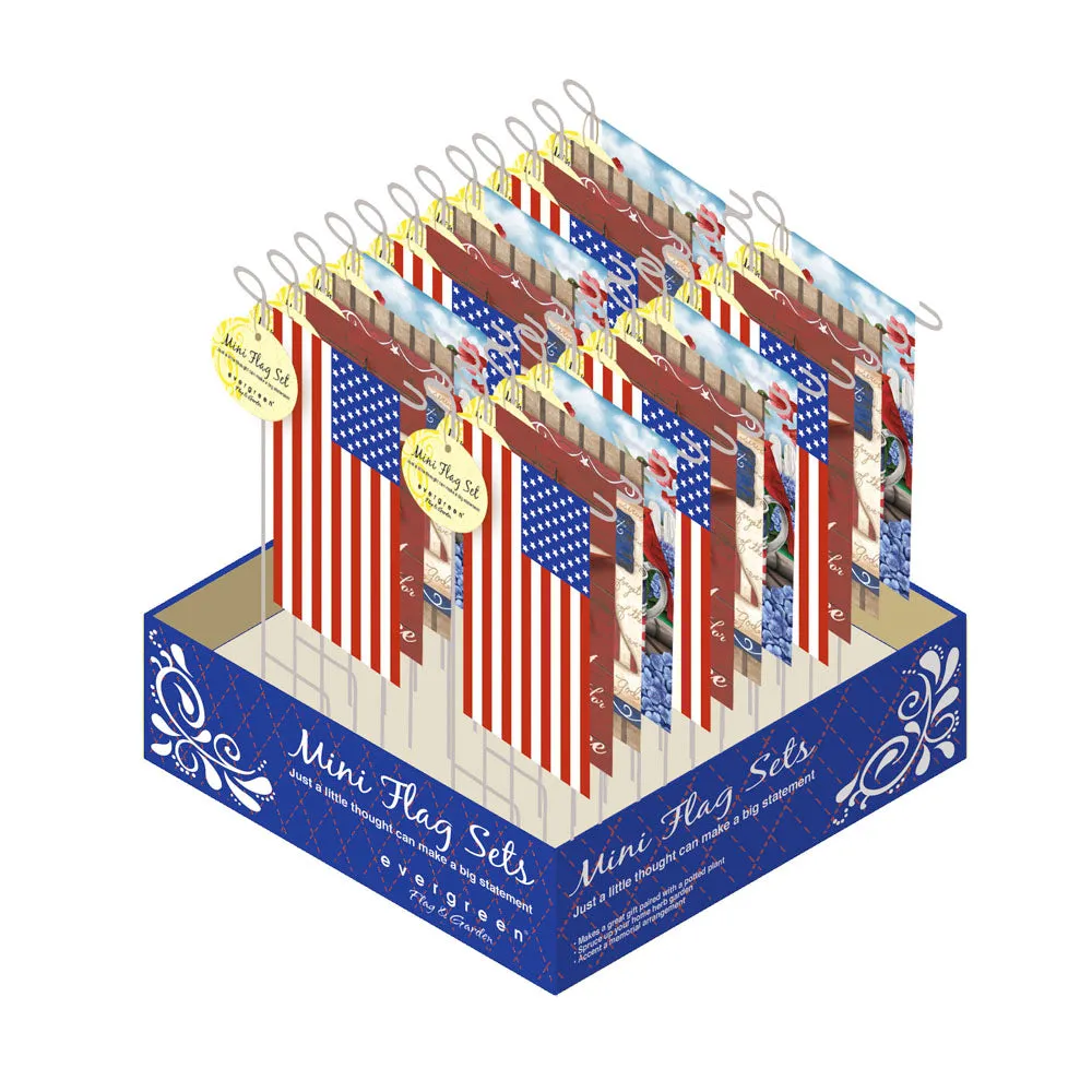 Patriotic Mini-Flag Boxed Set (set of 24 in 4 designs),p409