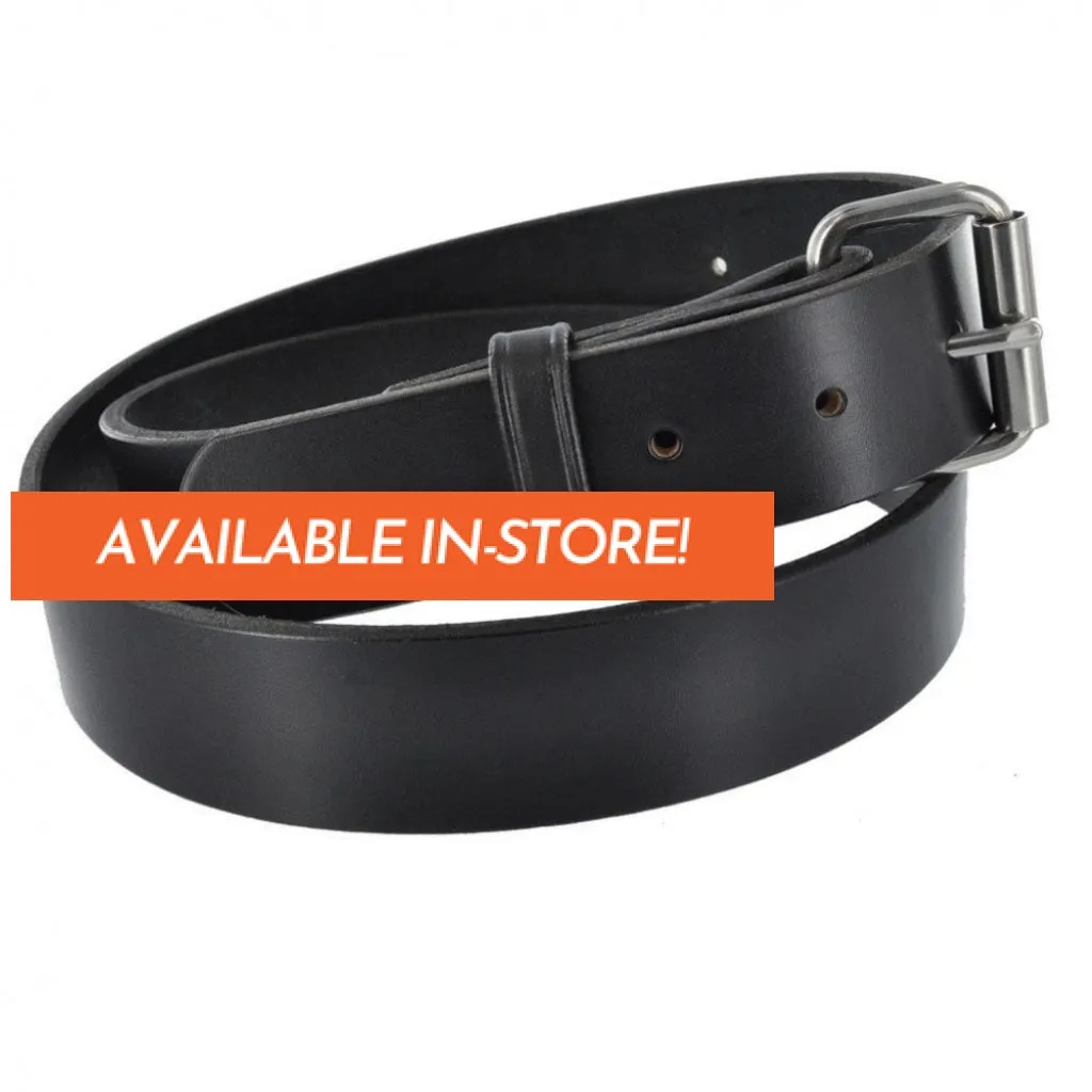 PB305 P&B Harness Plain Black 1 1/2" Belt
