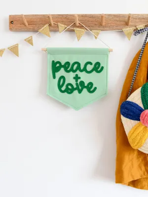 Peace and Love Mini Felt Banner