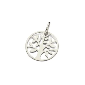 Pendentif Arbre de vie - Or Blanc (056975)