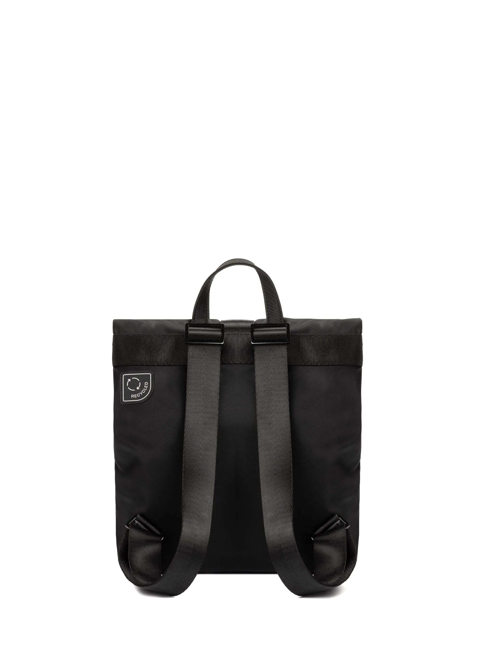 Penelope Recycled Nylon Vegan Backpack | Black