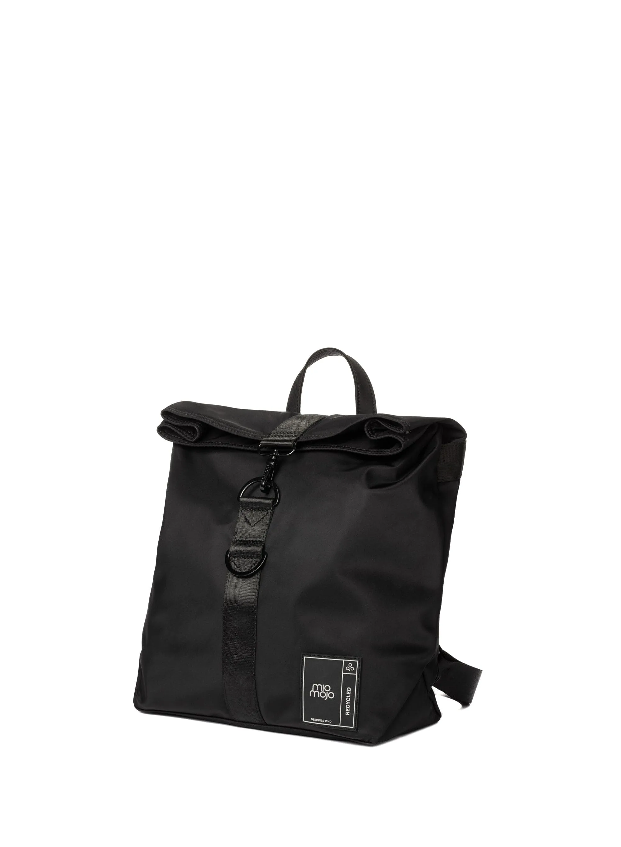 Penelope Recycled Nylon Vegan Backpack | Black