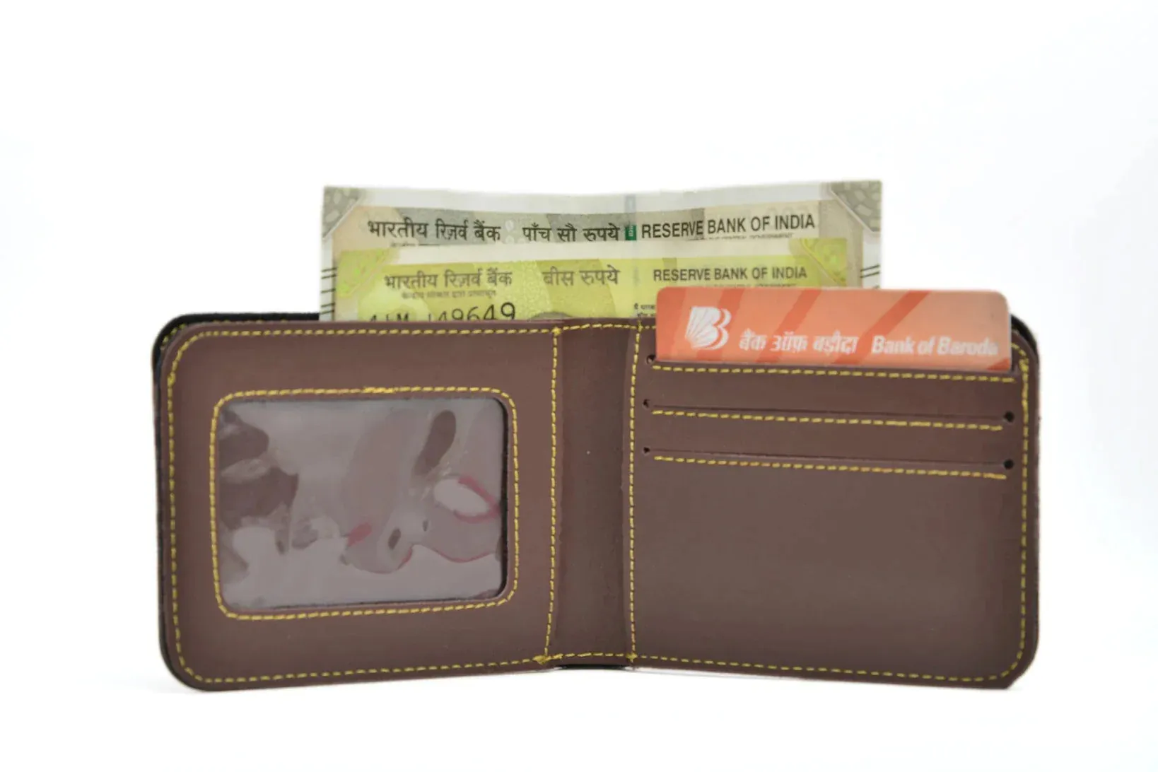 Perfect Vegan Leather Men's Wallet and Belt - Brown