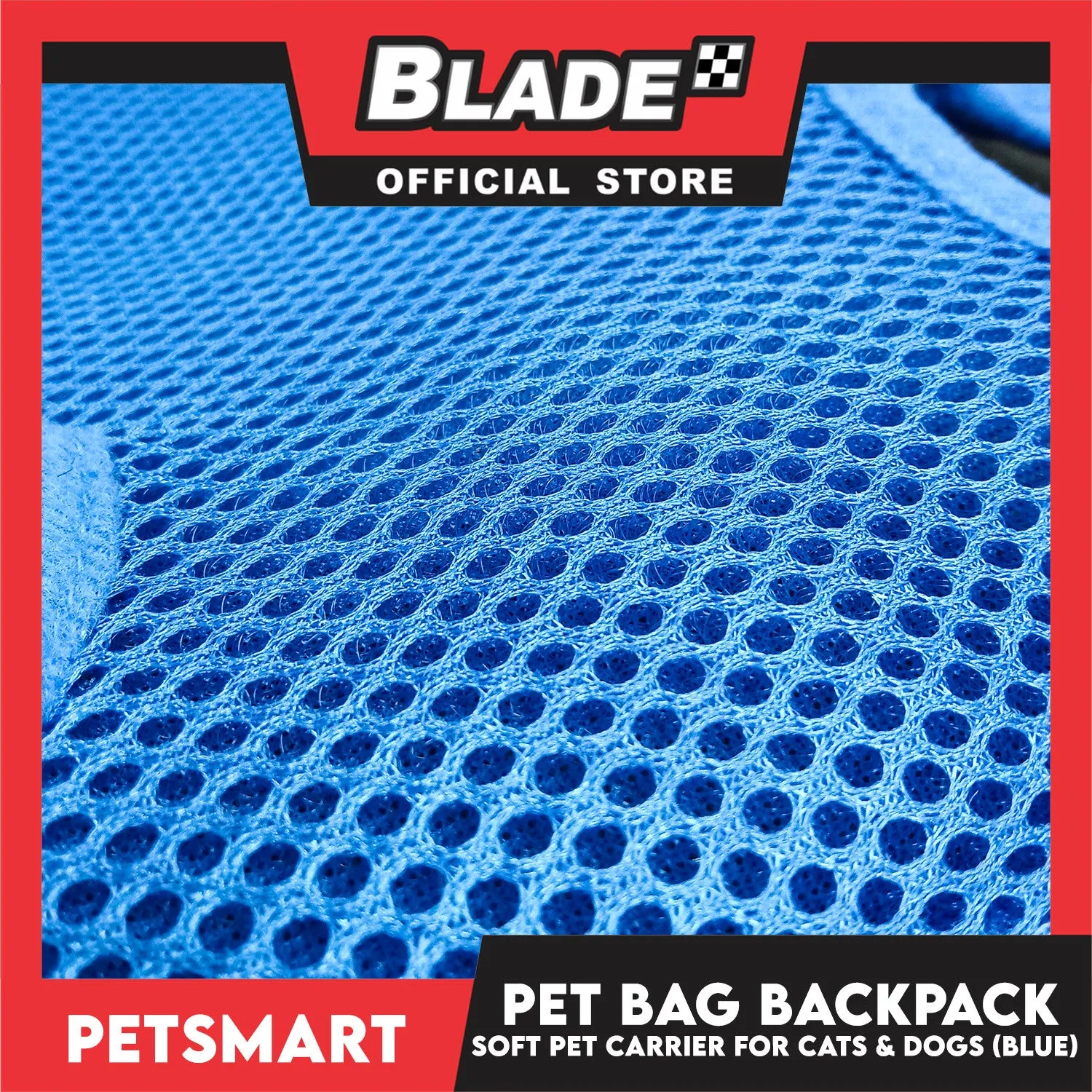 Pet Bag Backpack, Soft Pet Carrier for Cats and Dogs, Blue Color (Small)
