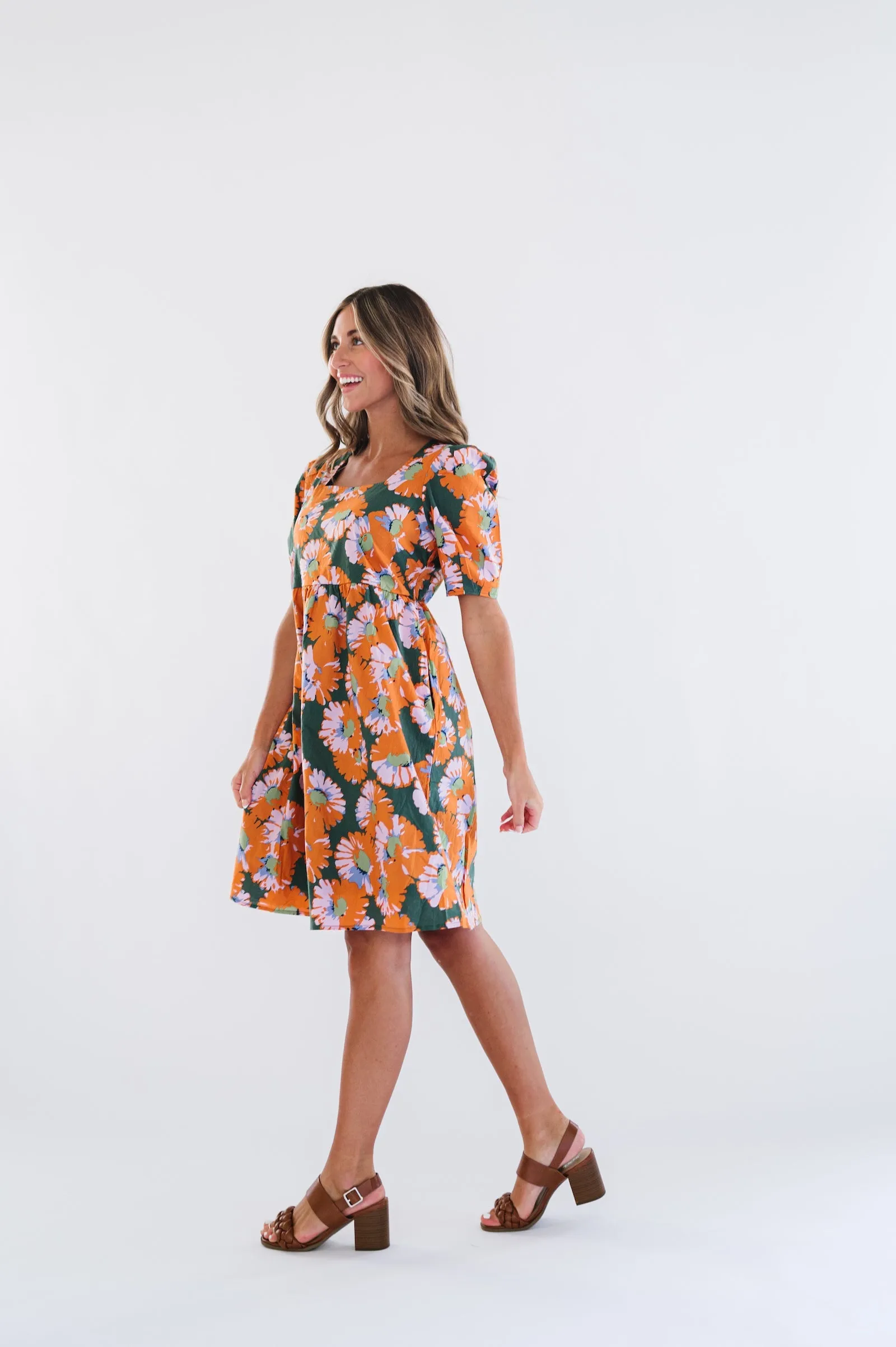 Petal Dress in Green