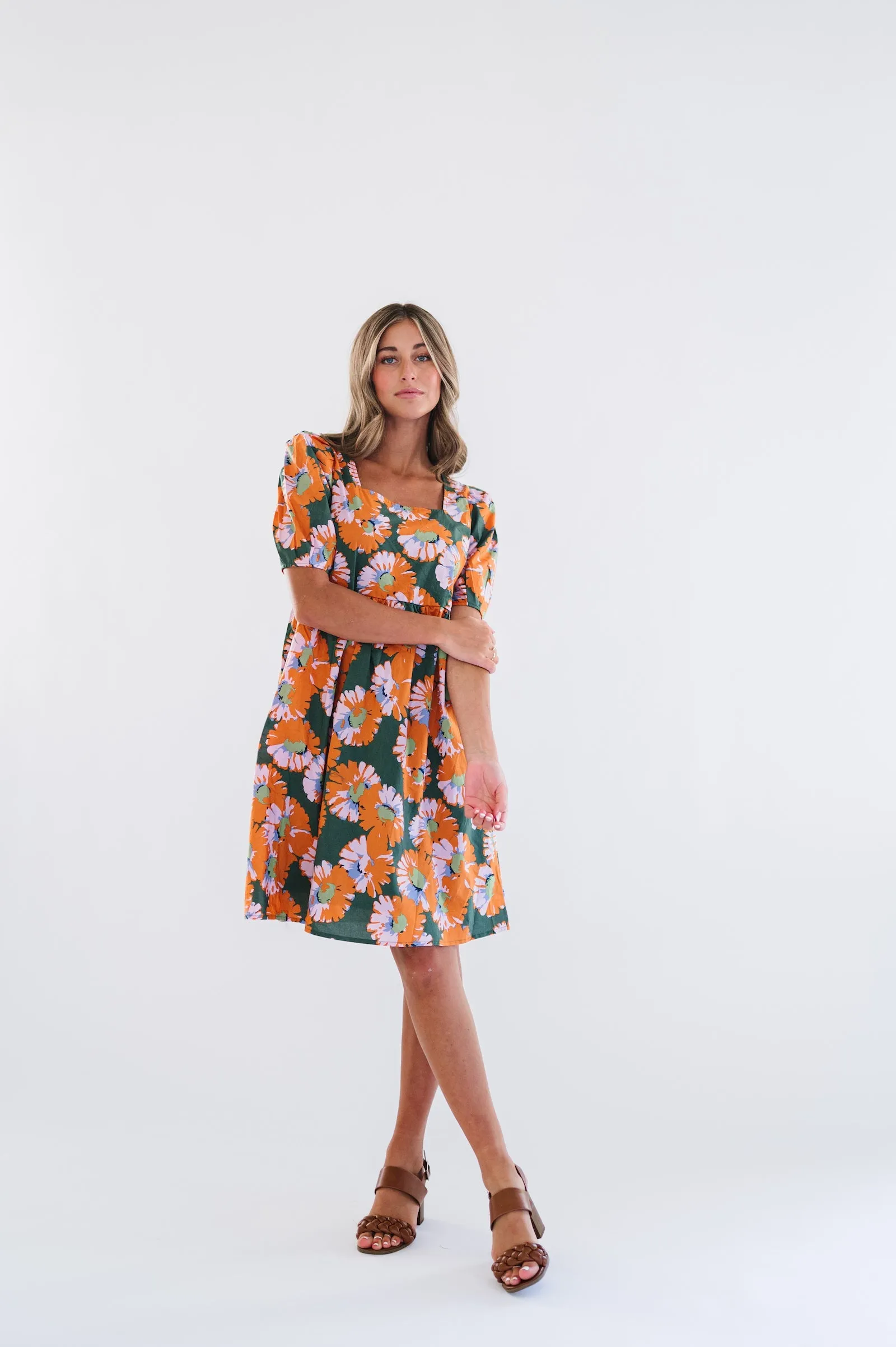 Petal Dress in Green