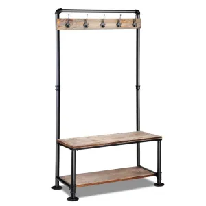 Pipe Shoe Rack & Coat Hanger