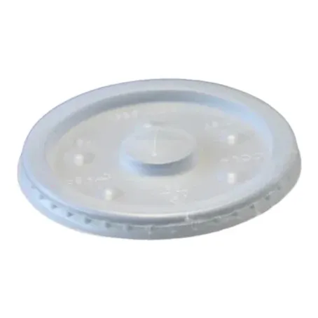 PLASTIC TRANSLUCENT STRAW LIDS FOR 12-24 OZ PAPER COLD CUPS 1000CT