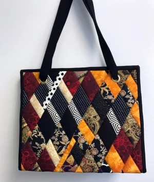 PlumEasy Dancing Diamonds Gem Bag Open Top Tote Handbag Pattern