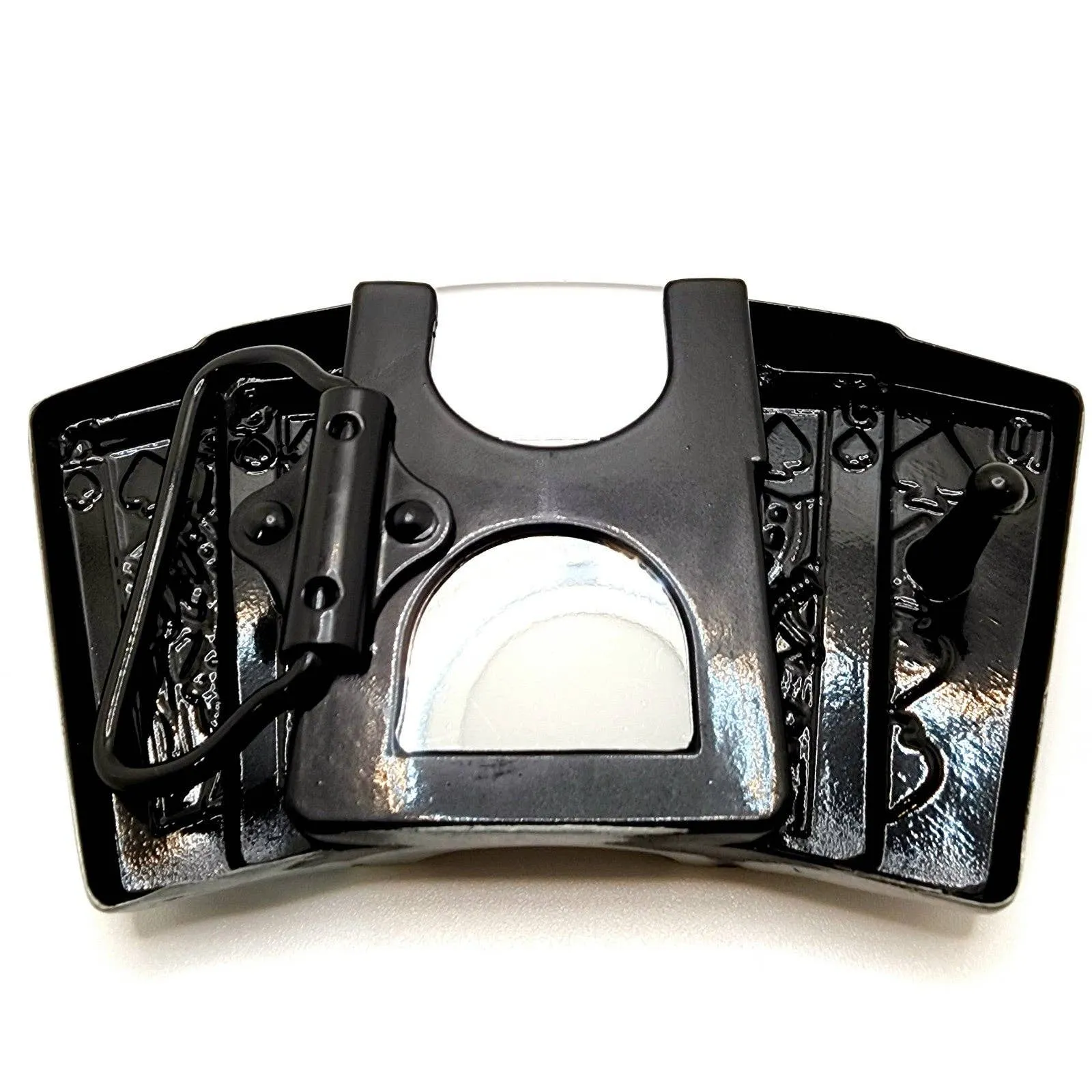 Poker Royal Flush Belt Buckle Lighter Holder WITH Ace of Spades LIGHTER