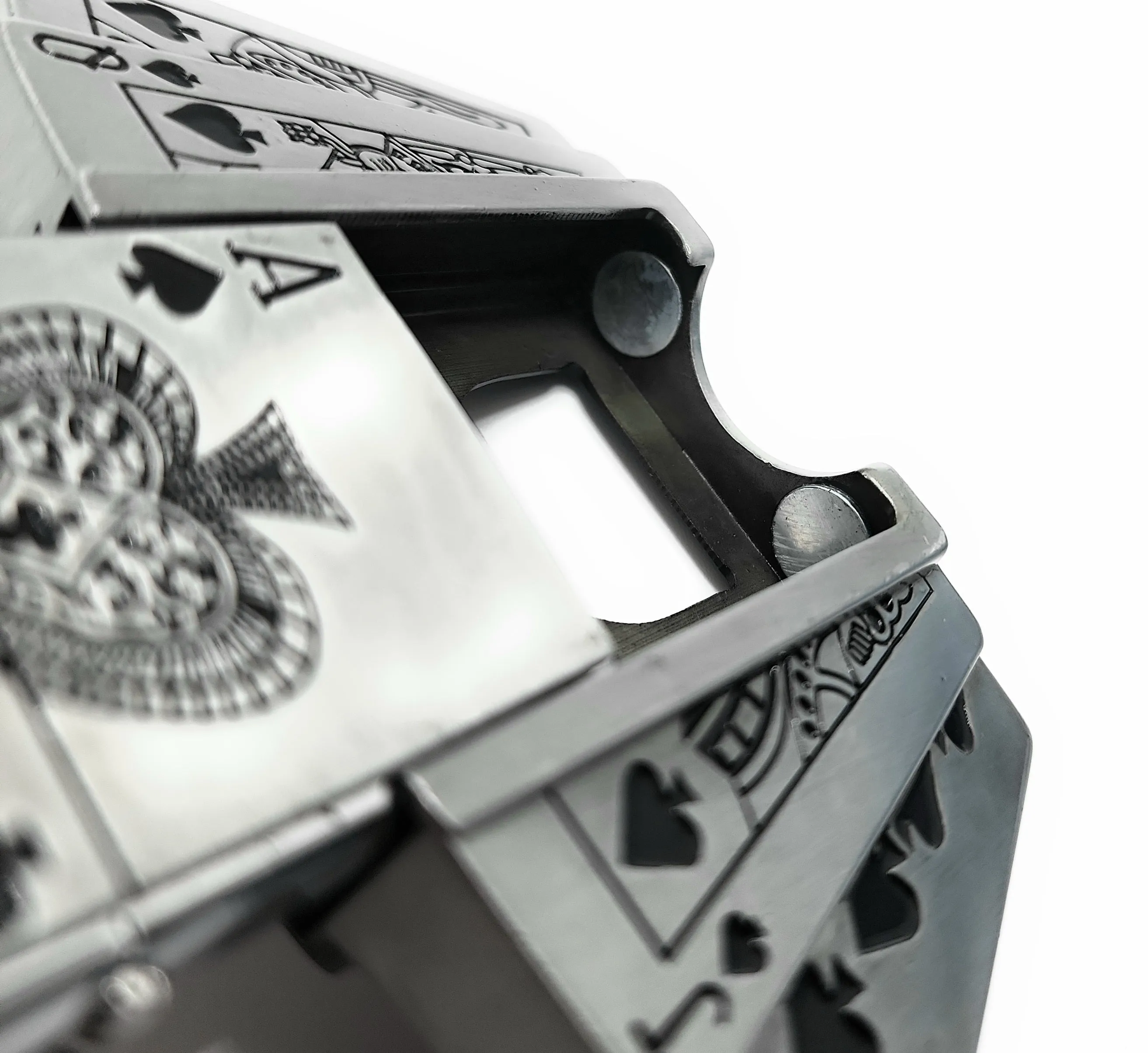 Poker Royal Flush Belt Buckle Lighter Holder WITH Ace of Spades LIGHTER