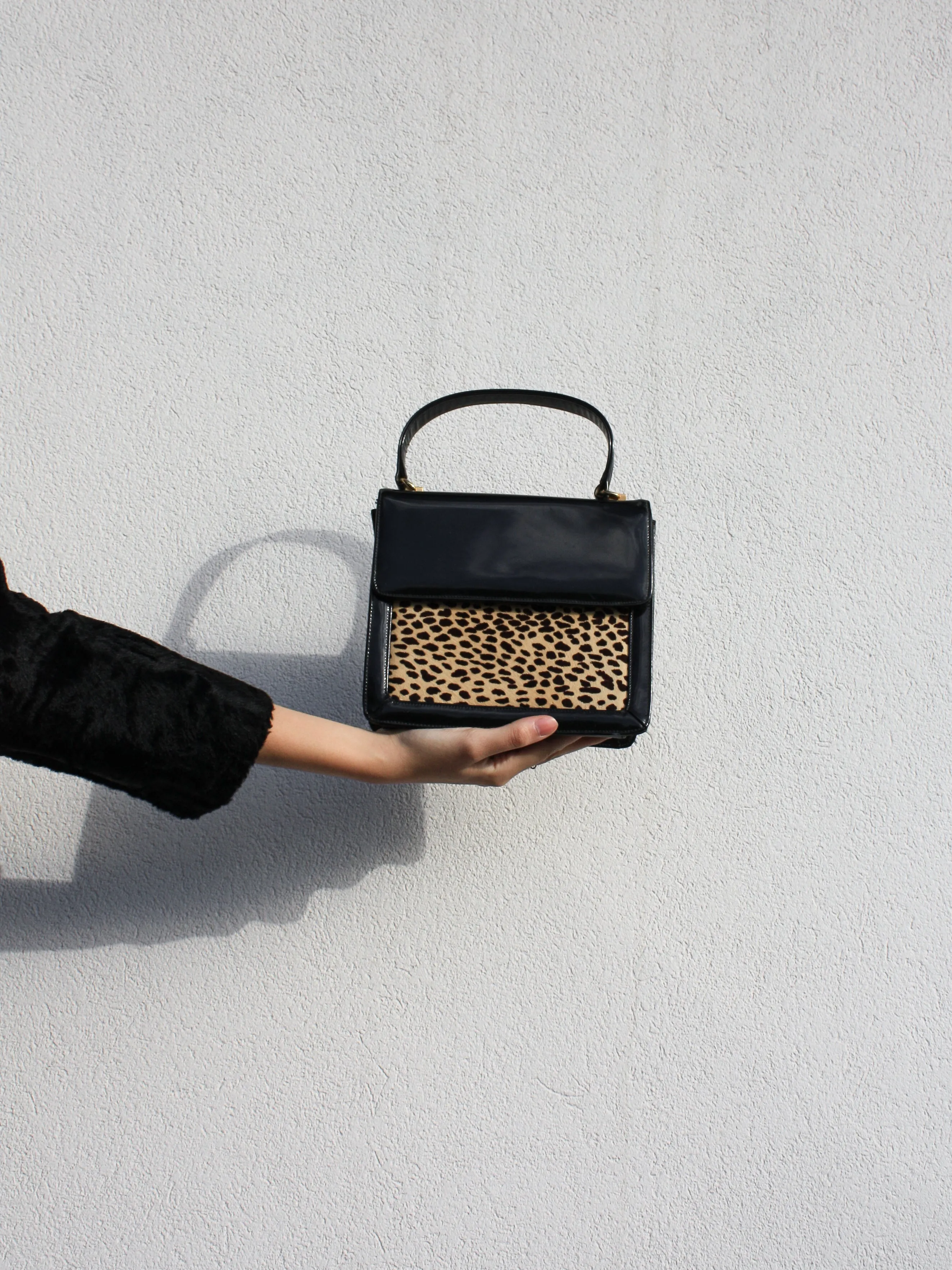 Pony Hair Patent Handbag