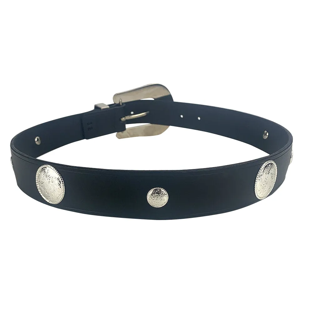 Porter Glam Western Concho Ladies Black Belt