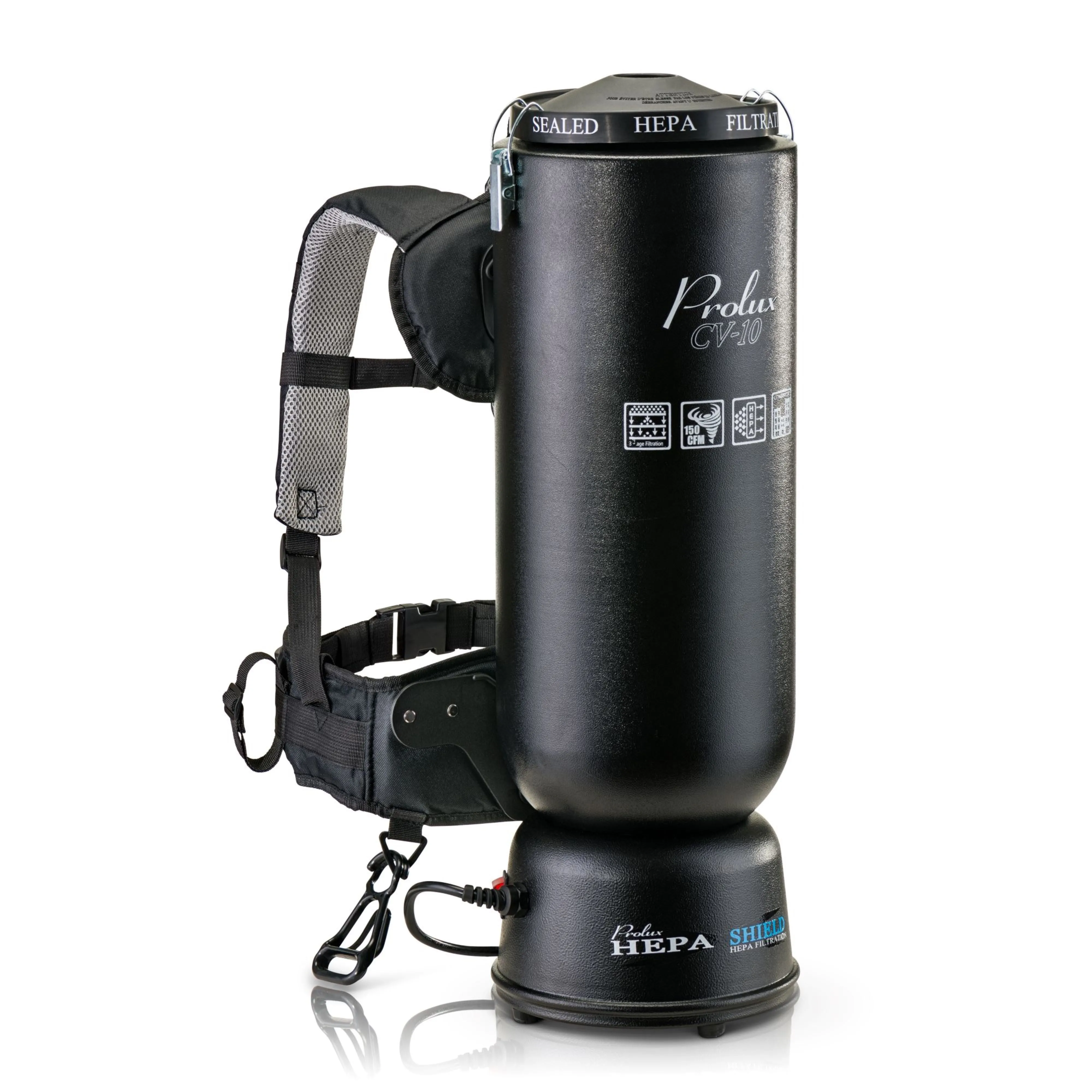 Powerful Lightweight Prolux 10 Quart Backpack Vacuum w/ 1 1/2" Tool Kit and 5 YR Warranty