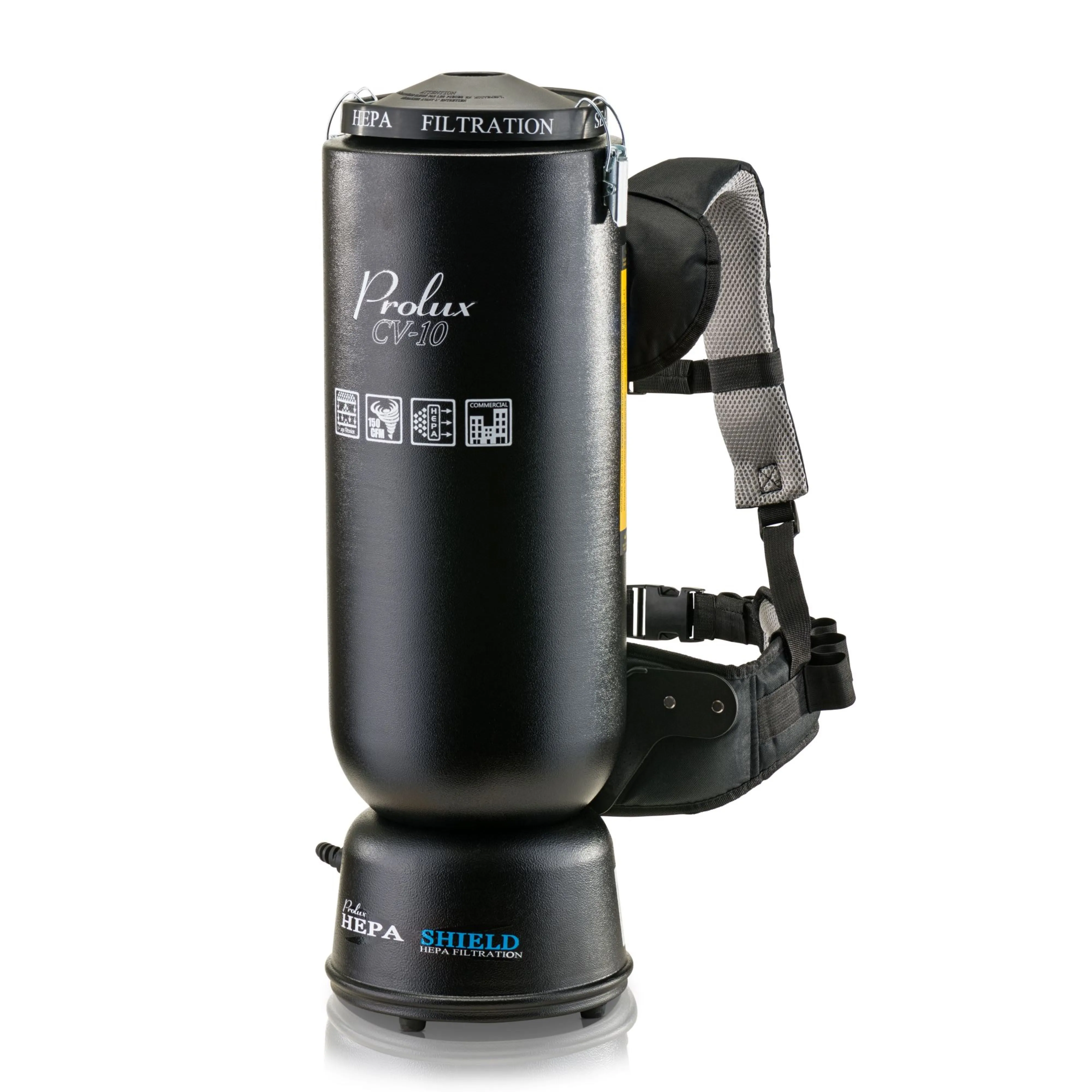 Powerful Lightweight Prolux 10 Quart Backpack Vacuum w/ 1 1/2" Tool Kit and 5 YR Warranty