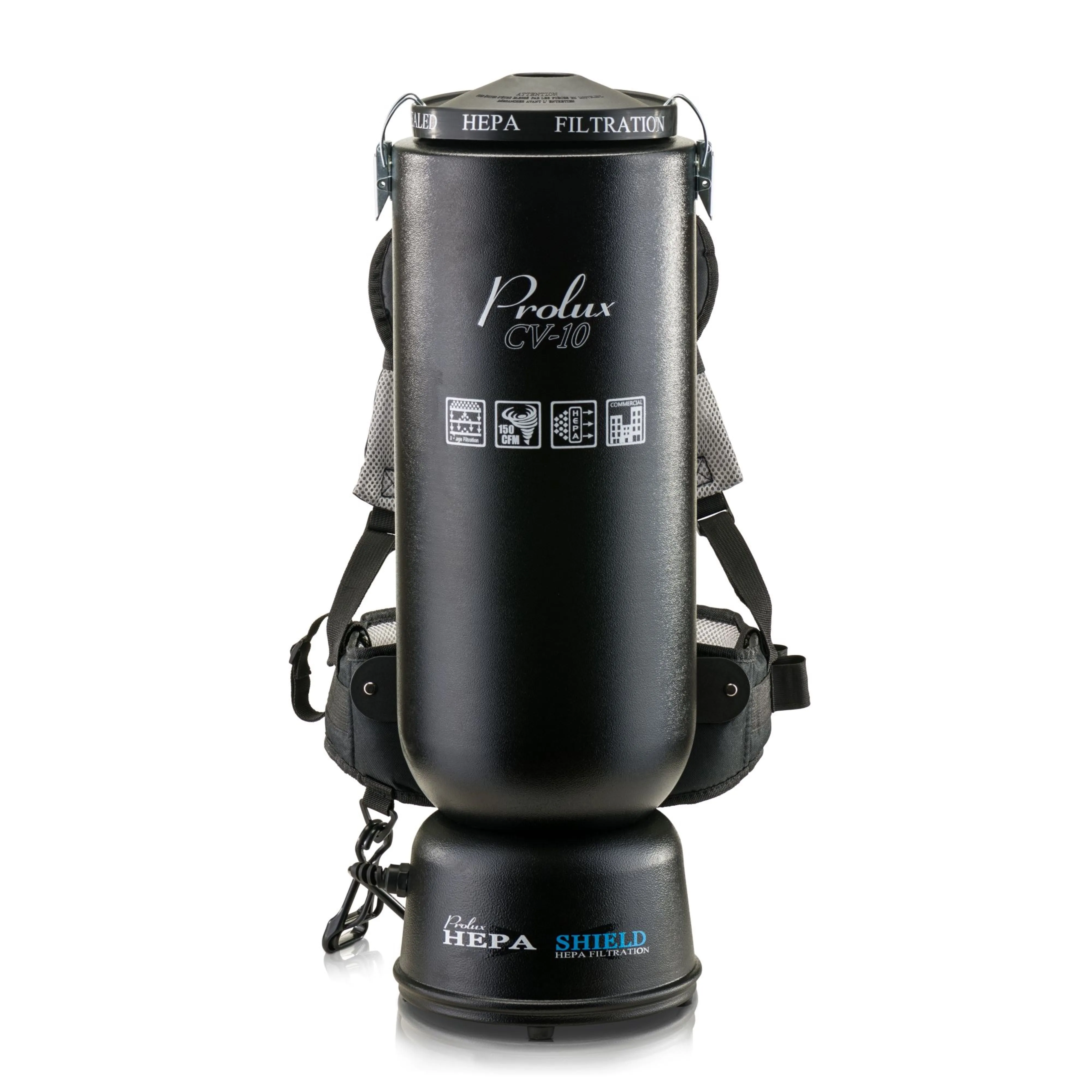 Powerful Lightweight Prolux 10 Quart Backpack Vacuum w/ 1 1/2" Tool Kit and 5 YR Warranty