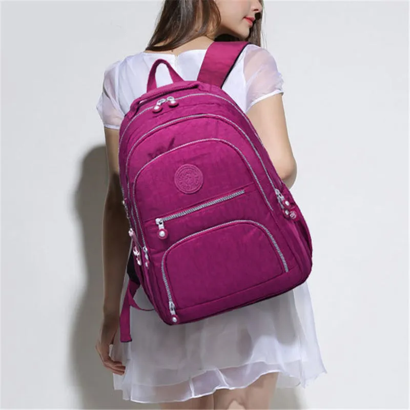Practical Travel Outdoor Washable Nylon Large Capacity Backpack