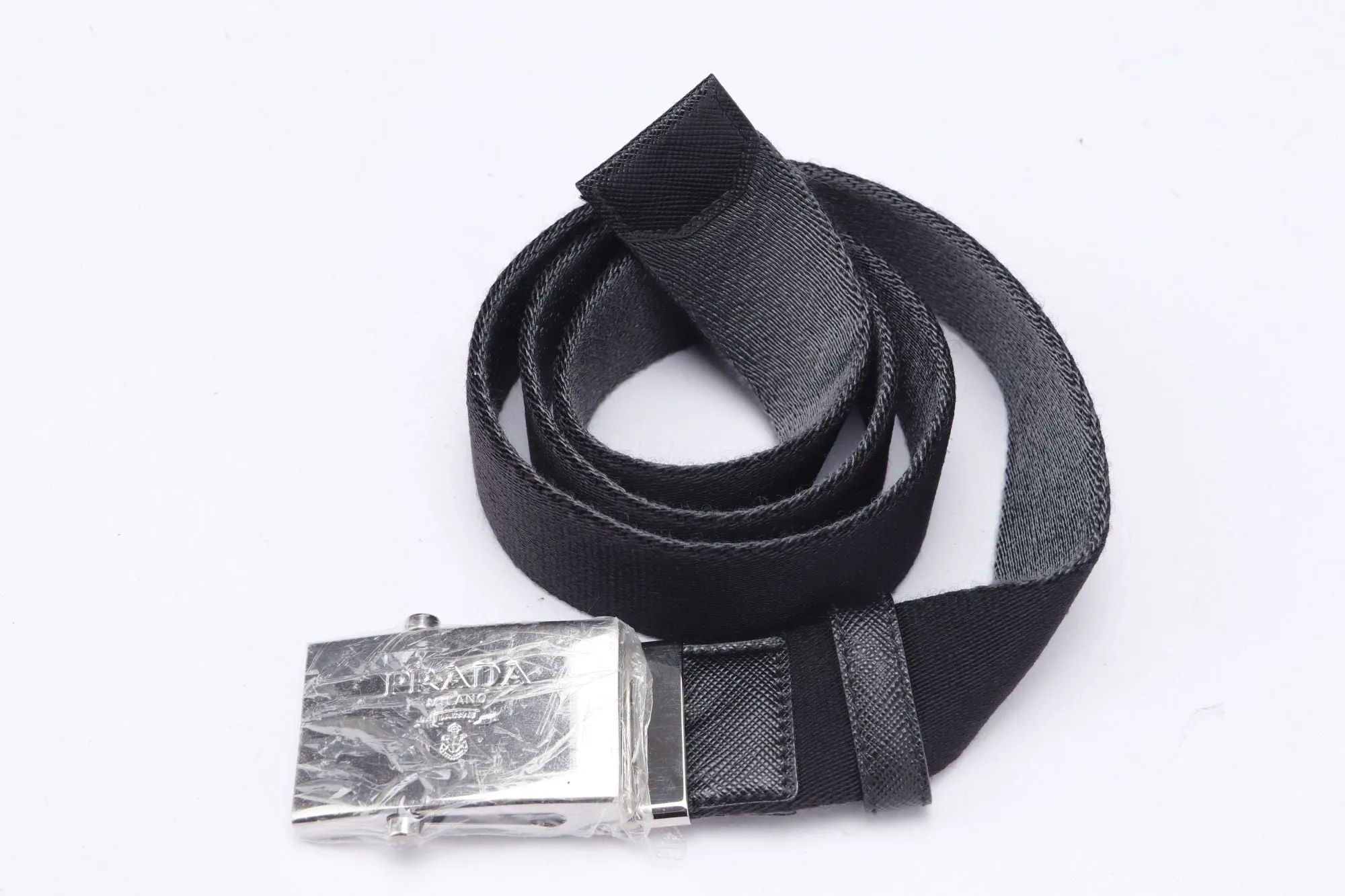 Prada Black Nylon Belt