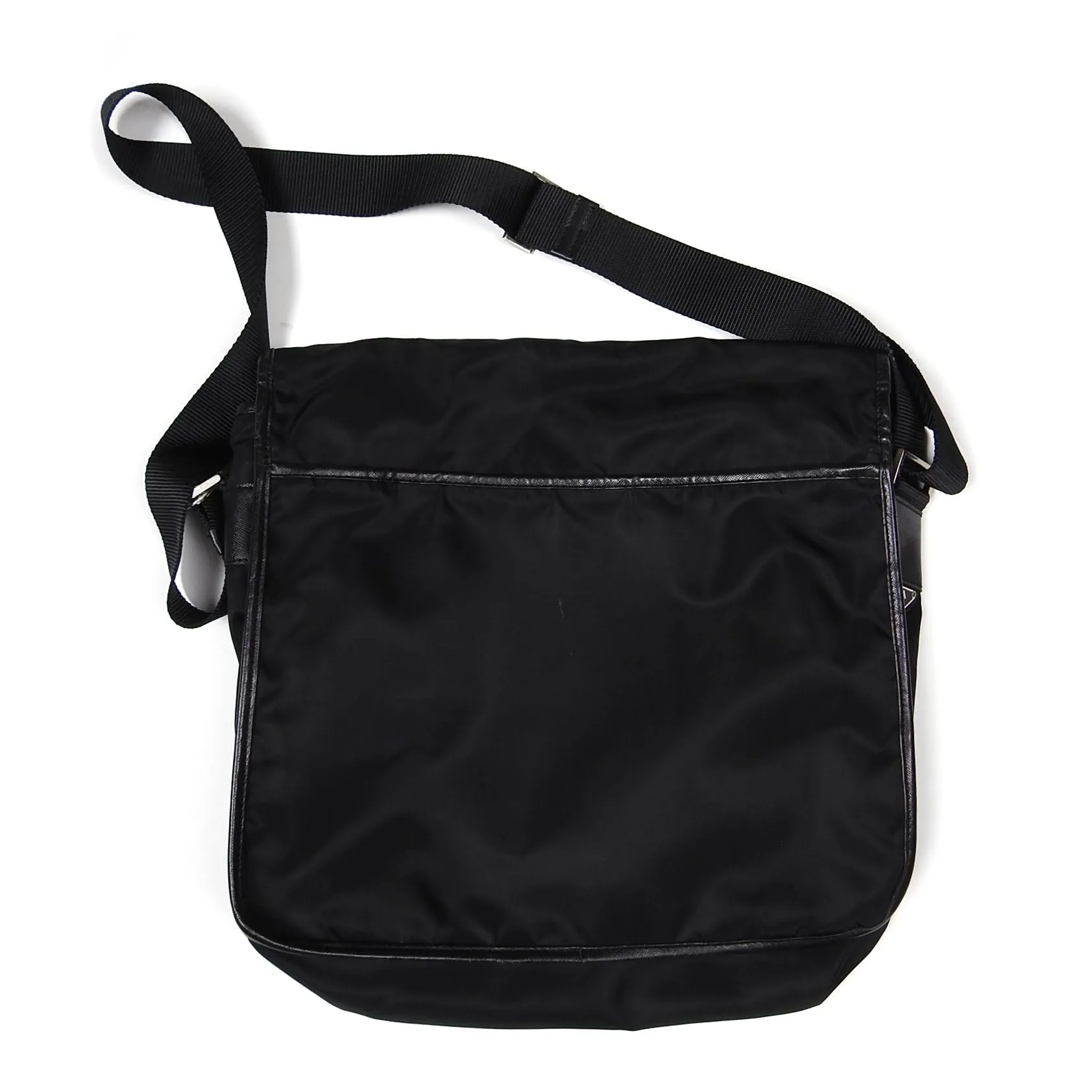 Prada Black Nylon Tessuto Crossbody Messanger Bag